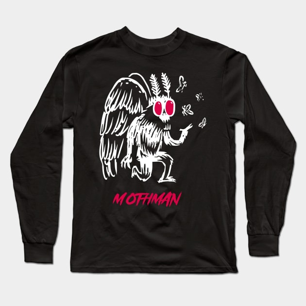 mothman Long Sleeve T-Shirt by vizcan